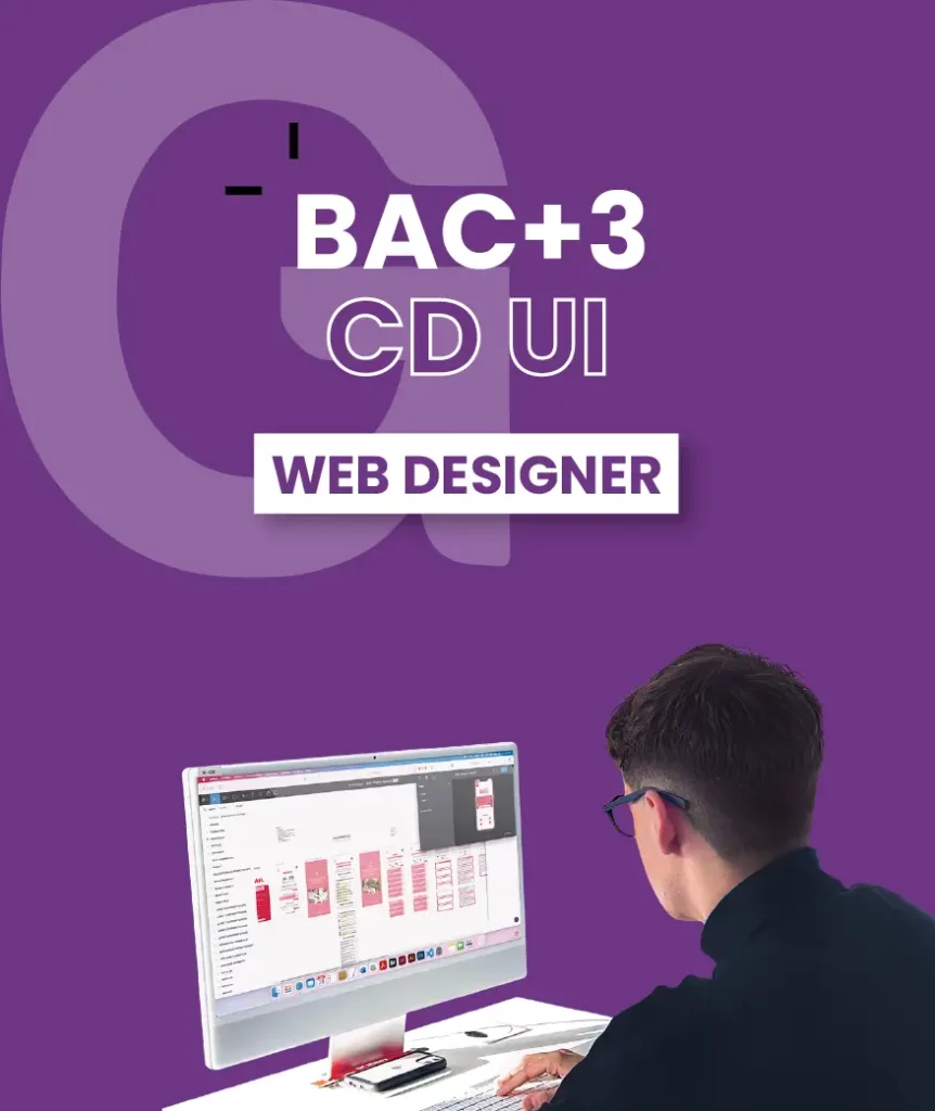 Découvrez notre formation BAC+3 CD UI Web Designer.