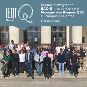 Journée d'intégration BAC +5 Manager des Risques IEQT de Nantes 1ère et 2ème année