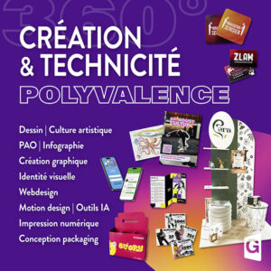 Designer graphique 360. Création et technicité